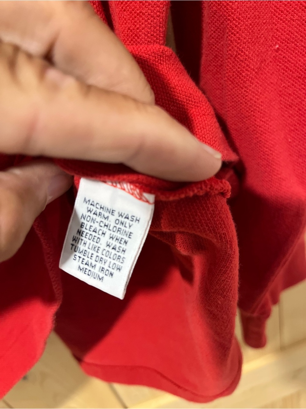Vintage Polo Ralph Lauren Long Sleeve Polo Shirt – Red – XL 🐎 - Picture 4 of 9